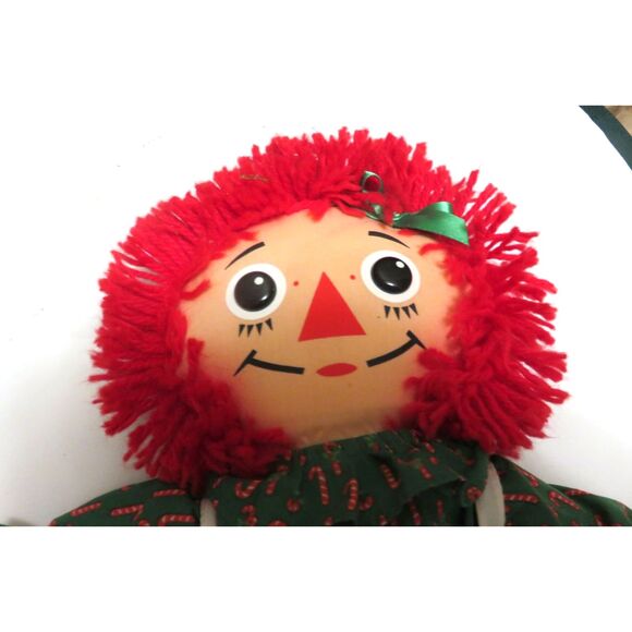 Vintage Raggedy Ann Doll 1988 Playskool Christmas Edition 18" with a Heart - Picture 2 of 5